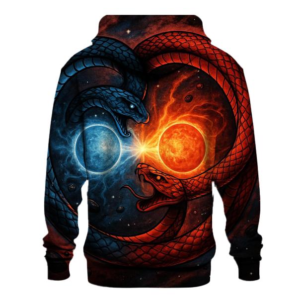 Binary Star Ouroboros Duel printed hoodies