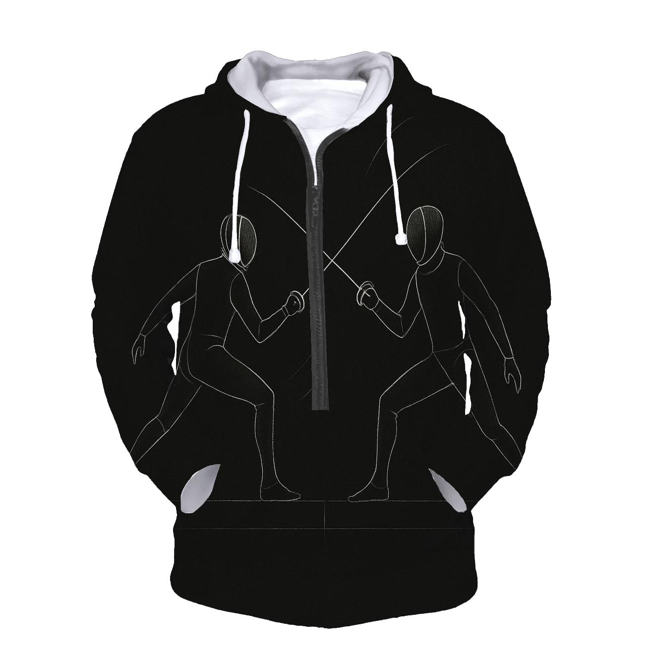 Fencing Duel Minimalist pullover hoodies