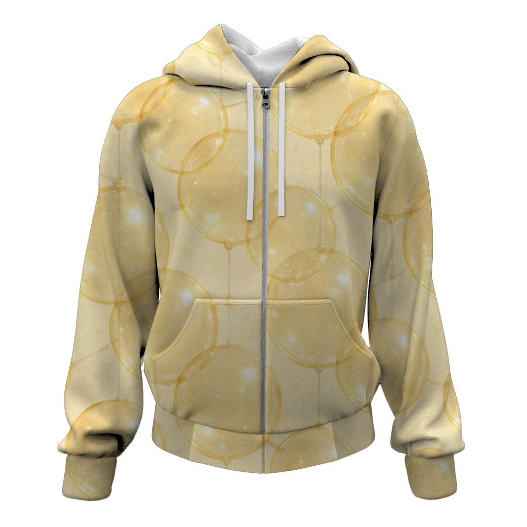 Champagne Bubble Lattice graphic hoodies