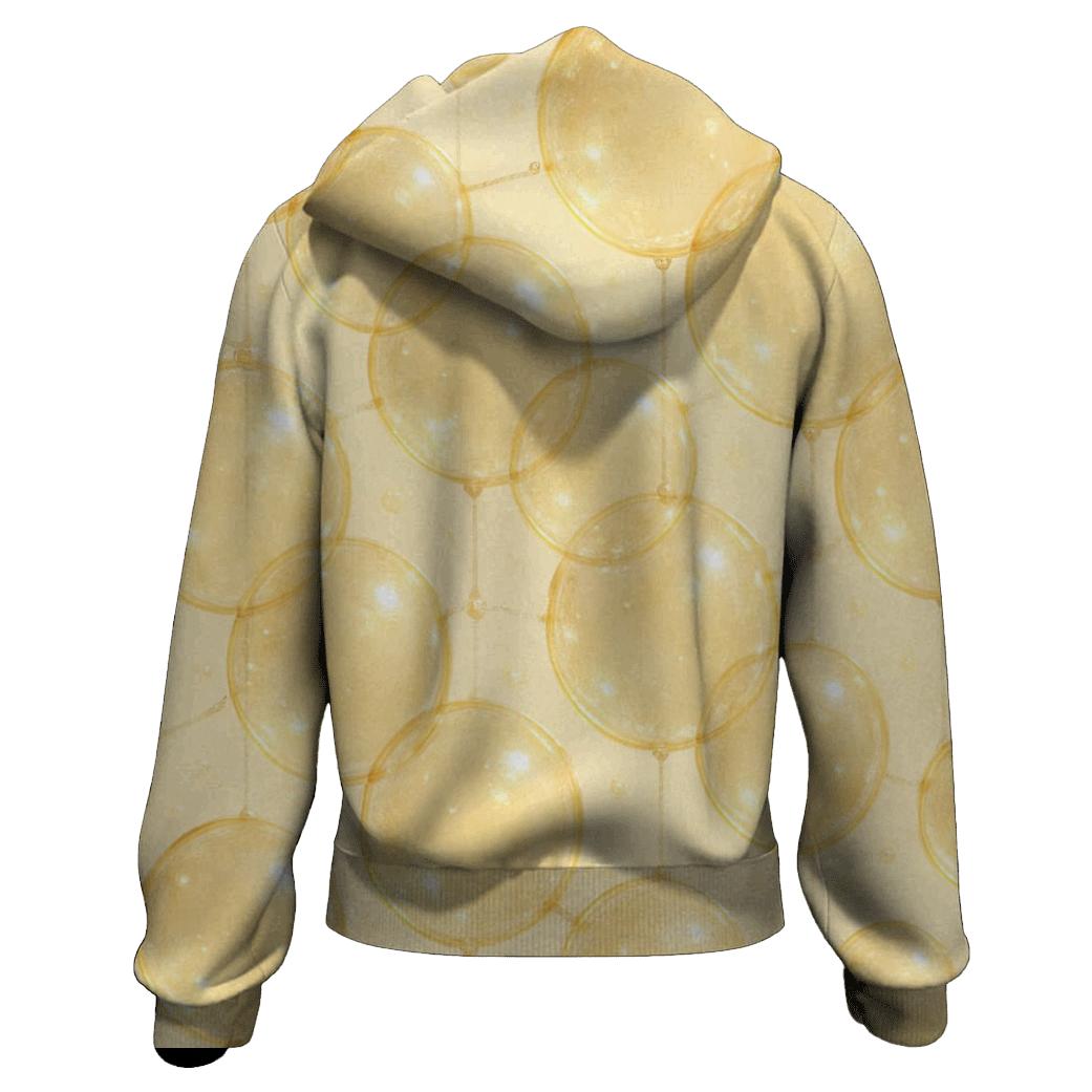 Champagne Bubble Lattice graphic hoodies