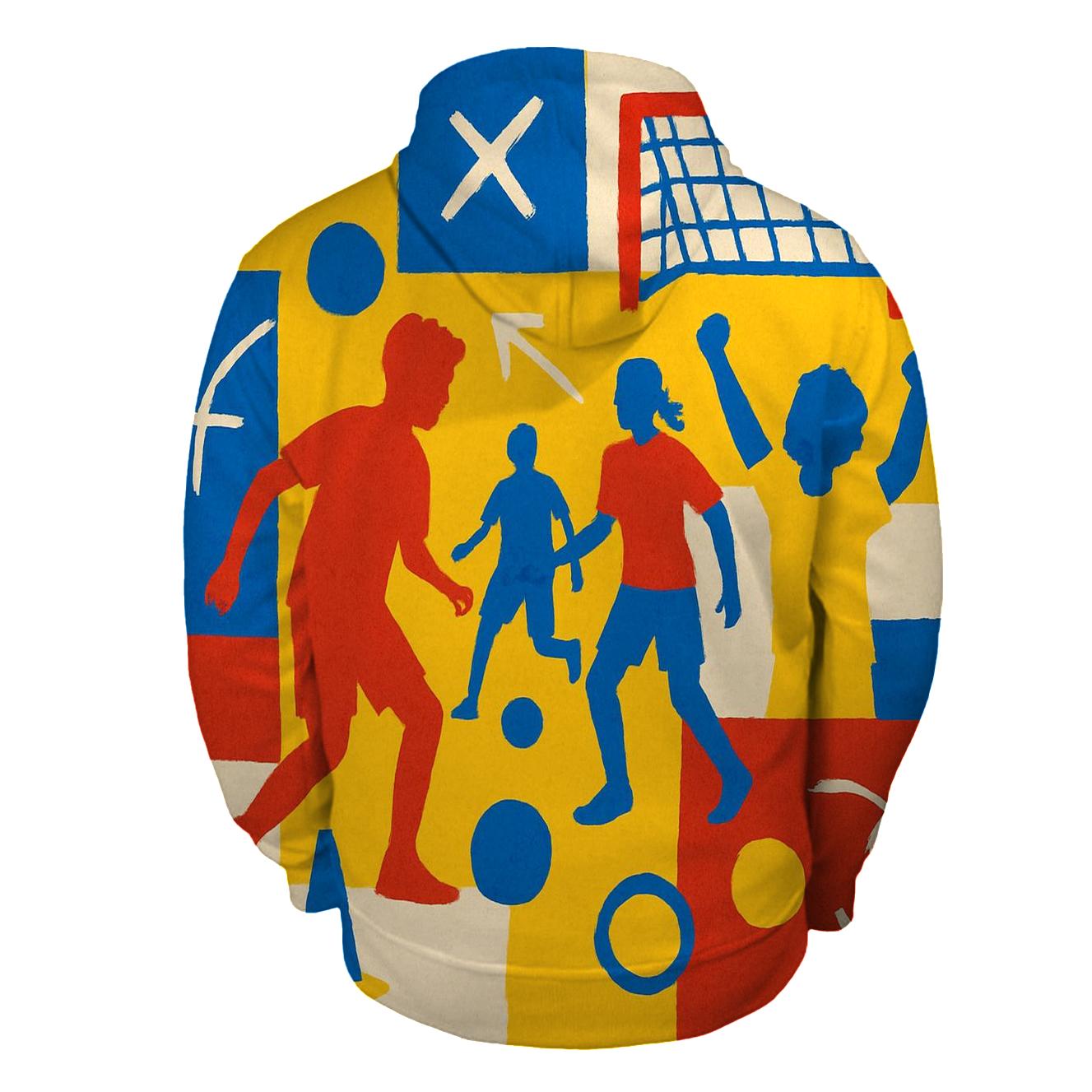 Youth Soccer Clinic Collage printed hoodies