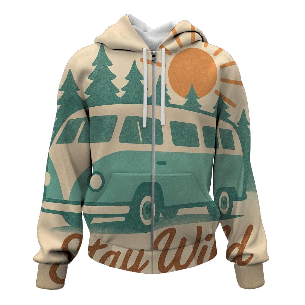 Vintage Camping Camper Van Poster graphic hoodies