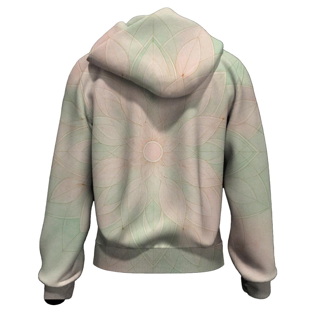 Quiet Bloom Mandala custom hoodies