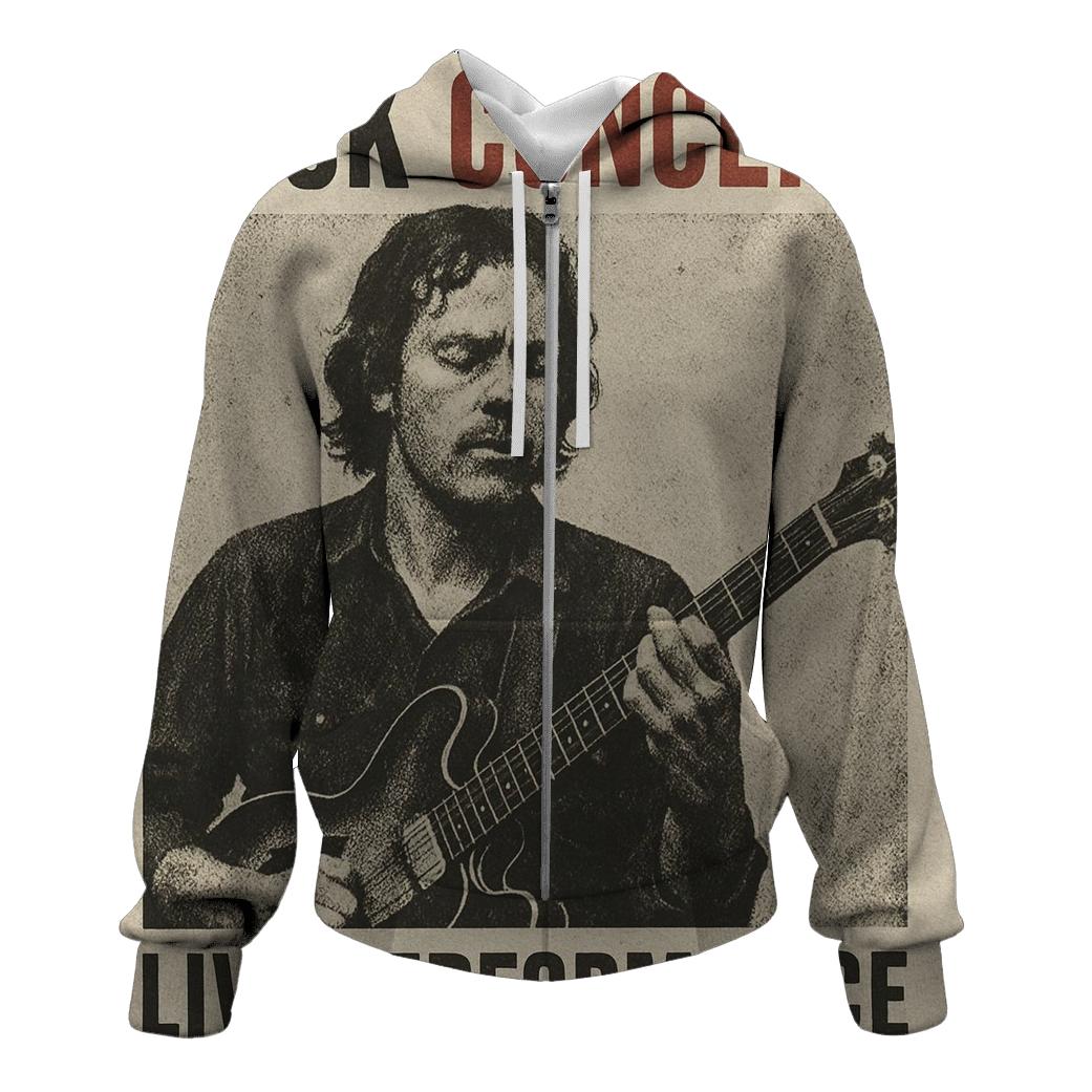 Aged Newspaper Concert Advert graphic hoodies