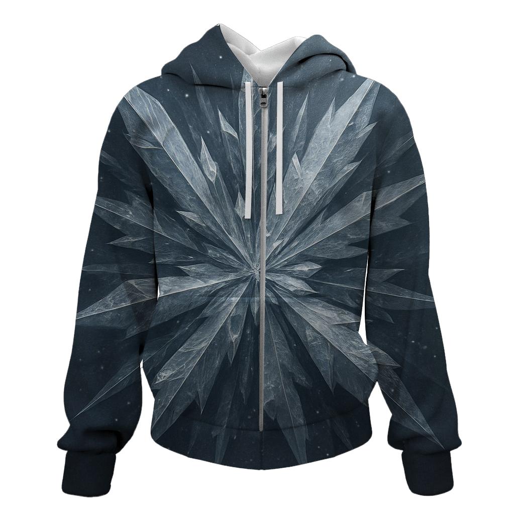 Silver Ice Crystals hoodie styles