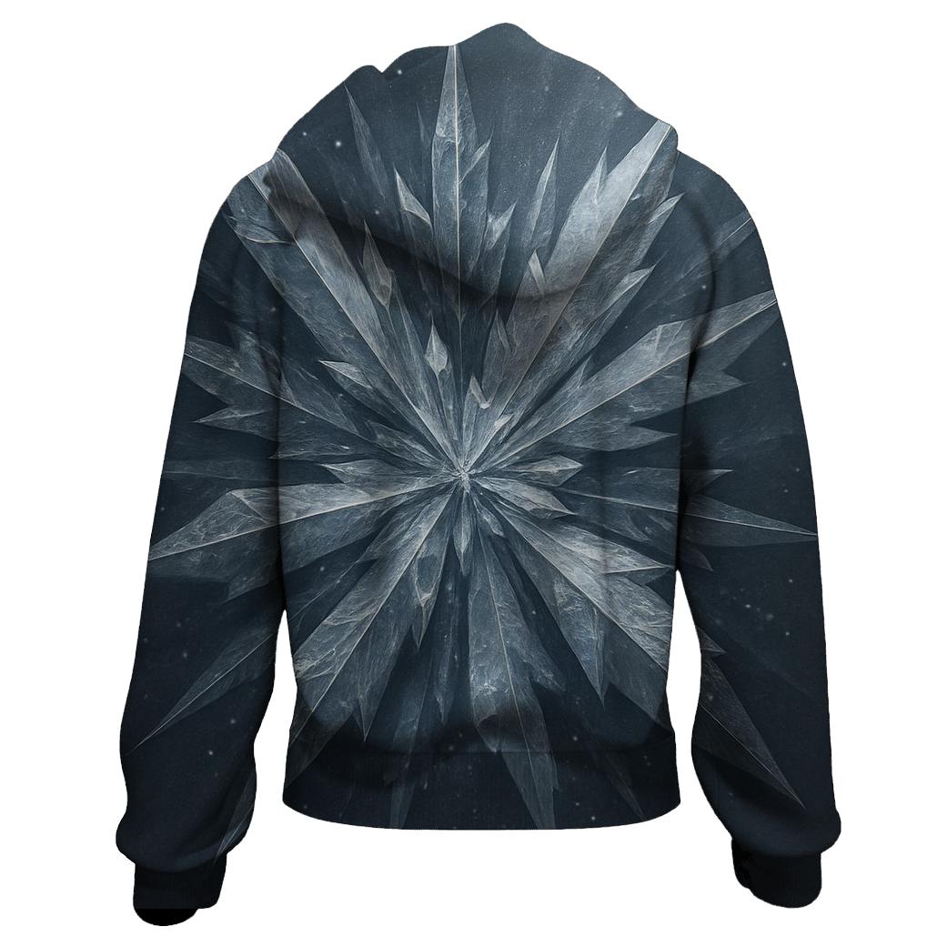 Silver Ice Crystals hoodie styles