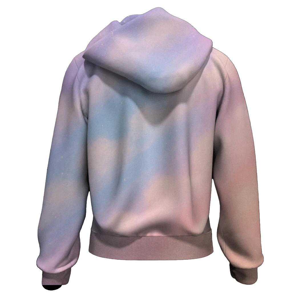 Candy Cloud Drift zip-up hoodies