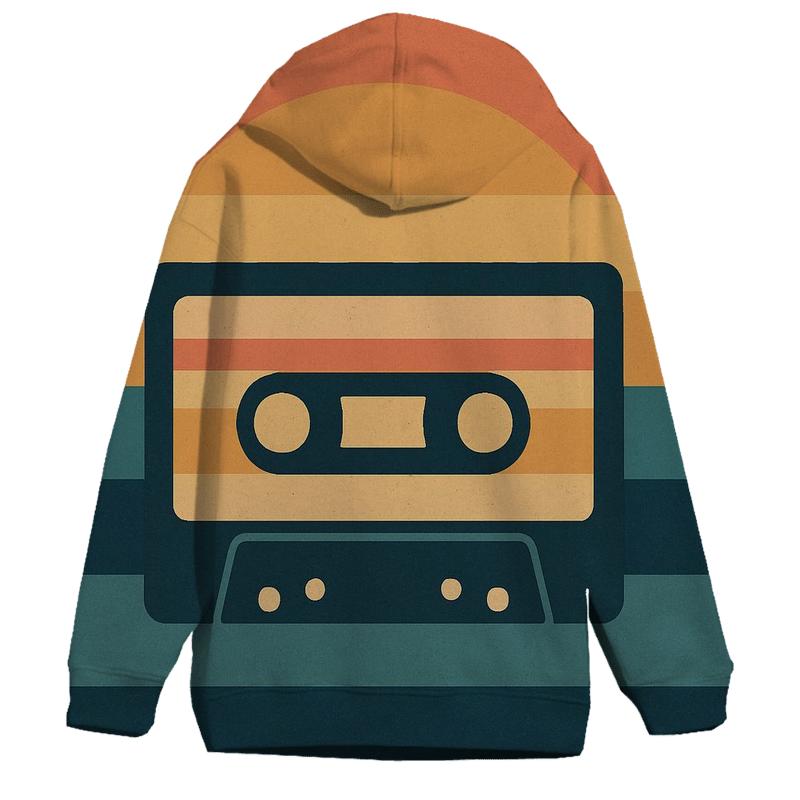 Cassette Sunset Stripes hoodie styles