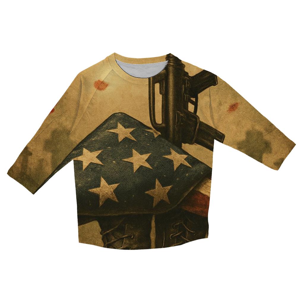 Fallen Comrades Emblem custom 3/4 sleeve shirts