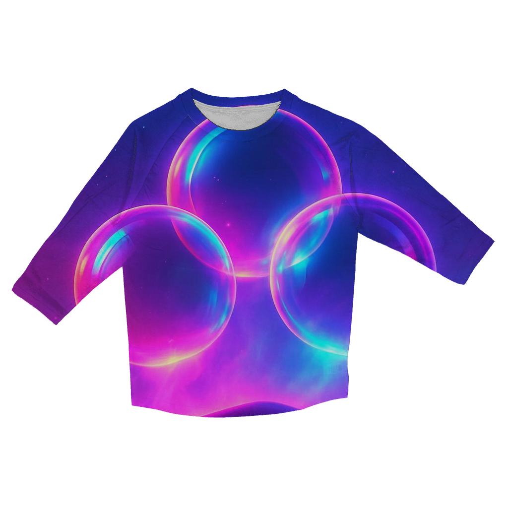 Neon Orb Horizon cotton quarter sleeve shirts
