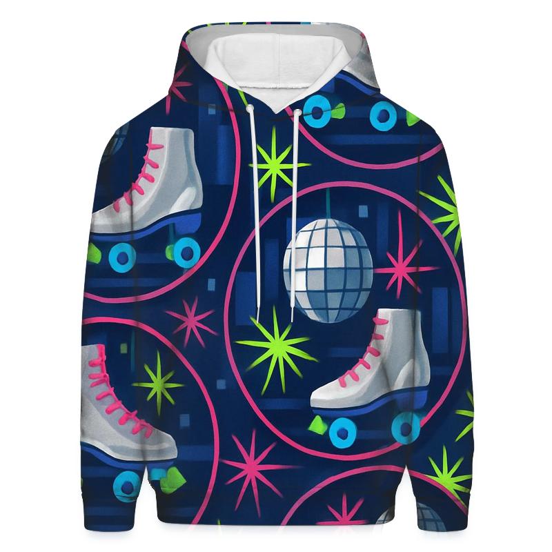 Chrome Roller Disco zip-up hoodies