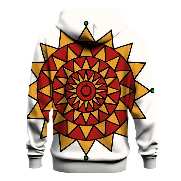 Starburst Ornament Mandala heavyweight hoodies
