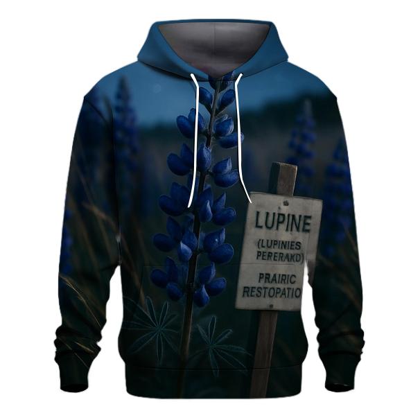 Midnight Prairie Lupine Study premium hoodies