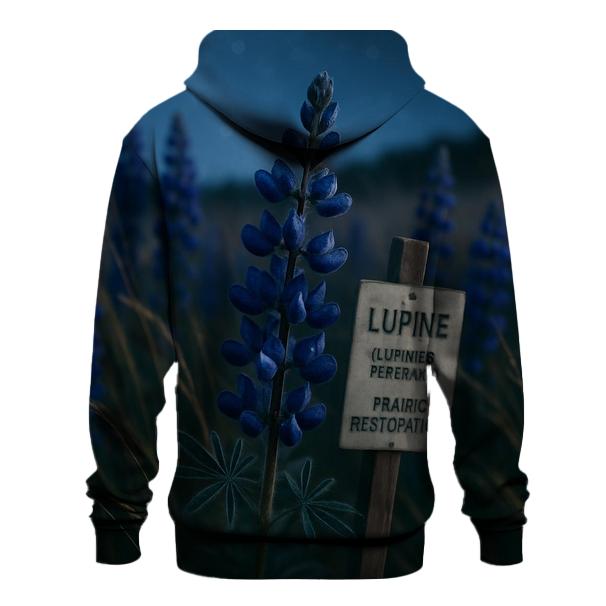 Midnight Prairie Lupine Study premium hoodies