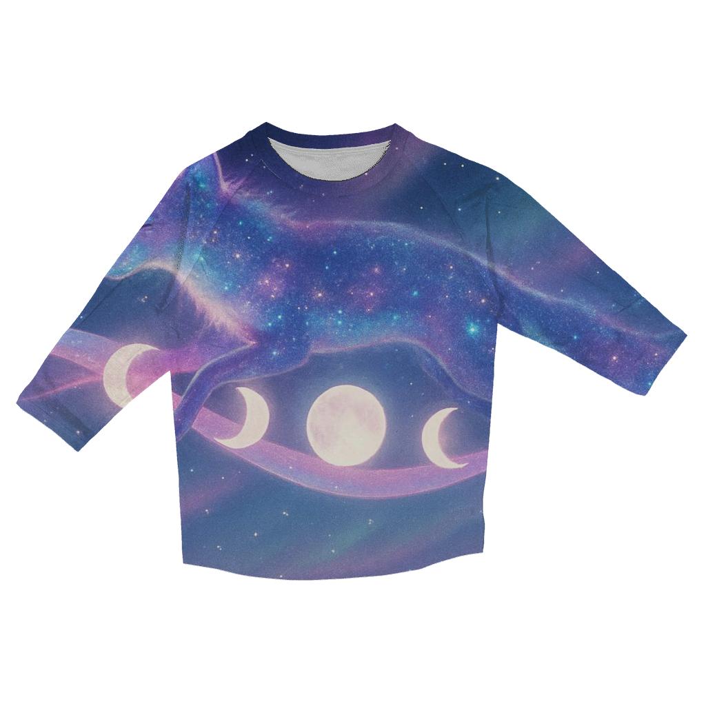 Moonphase Messenger fashion 3/4 sleeve shirts