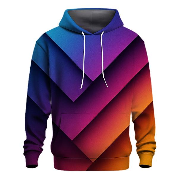 Chromatic Fold printed hoodies