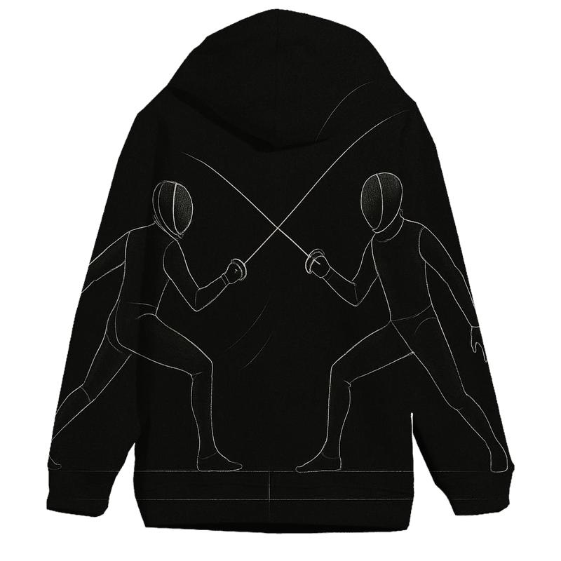 Fencing Duel Minimalist hoodies fashion