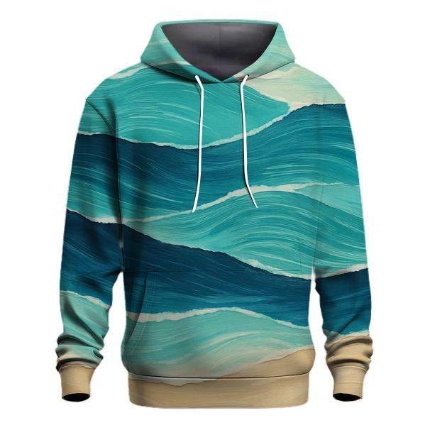 Acrylic Wave Collage designer hoodies