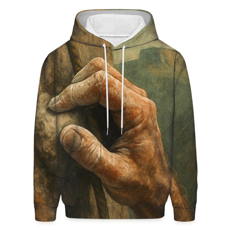 Rock Climbing Chalk Trail graphic hoodies