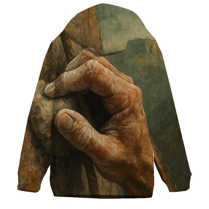 Rock Climbing Chalk Trail graphic hoodies