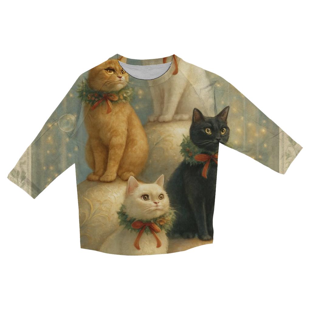 Ornament Garden Catwalk designer 3/4 sleeve blouses