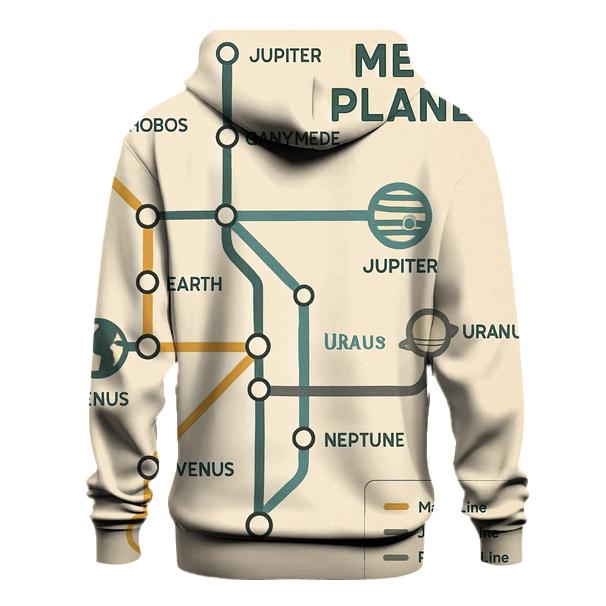 Retro Futurist Transit Map custom hoodies