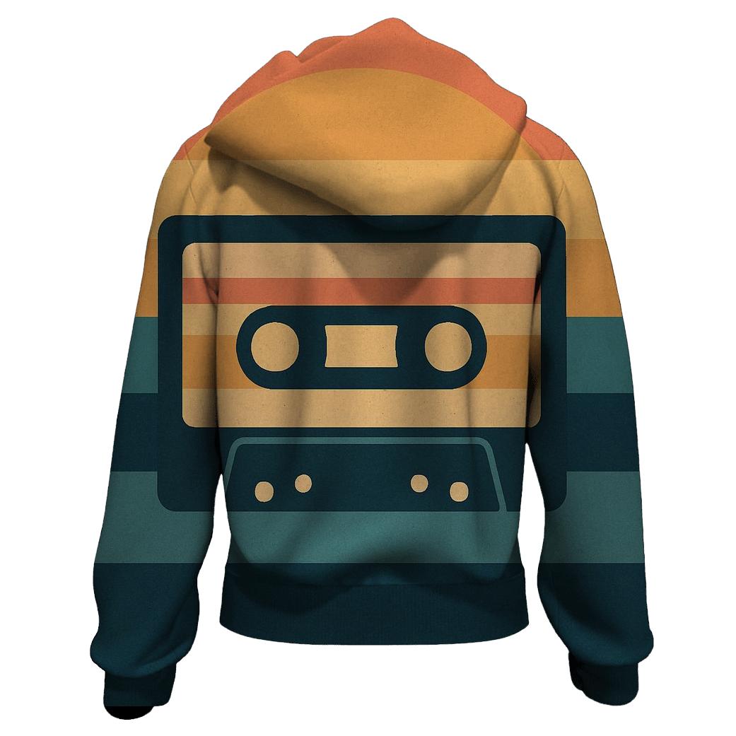 Cassette Sunset Stripes hoodies fashion