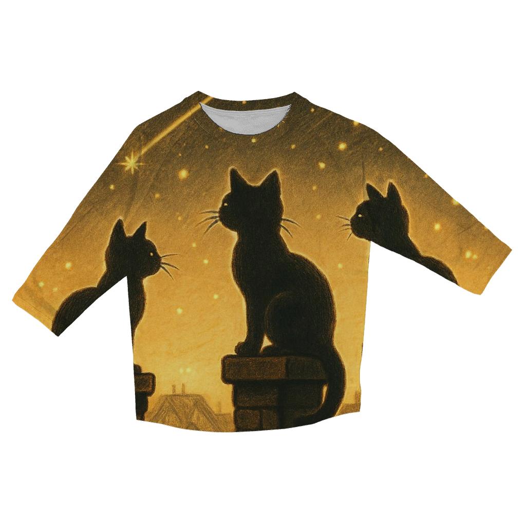 Stargazer Alley Cats personalized 3/4 sleeve tees