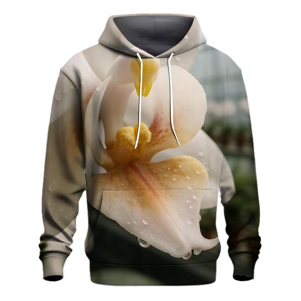Greenhouse Orchid Pollination Close Up premium hoodies