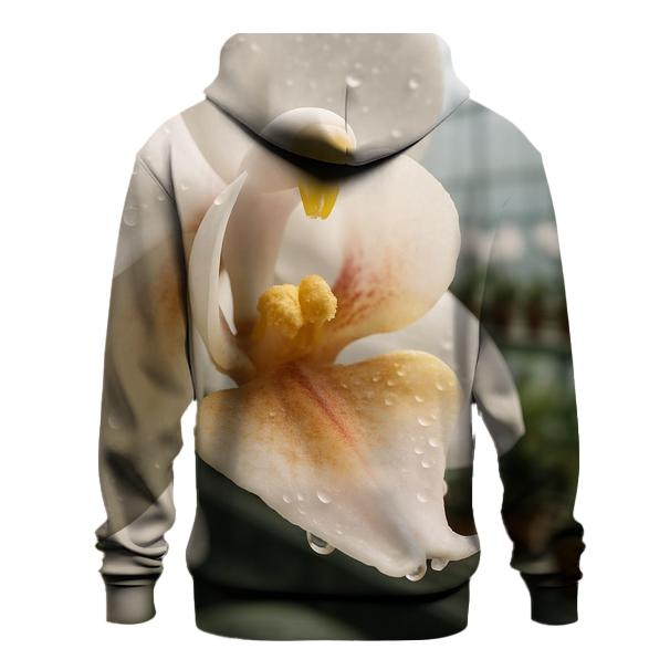 Greenhouse Orchid Pollination Close Up premium hoodies
