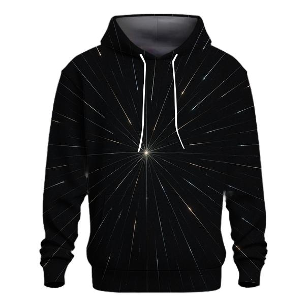 Meteor Trail Radiant Grid printed hoodies