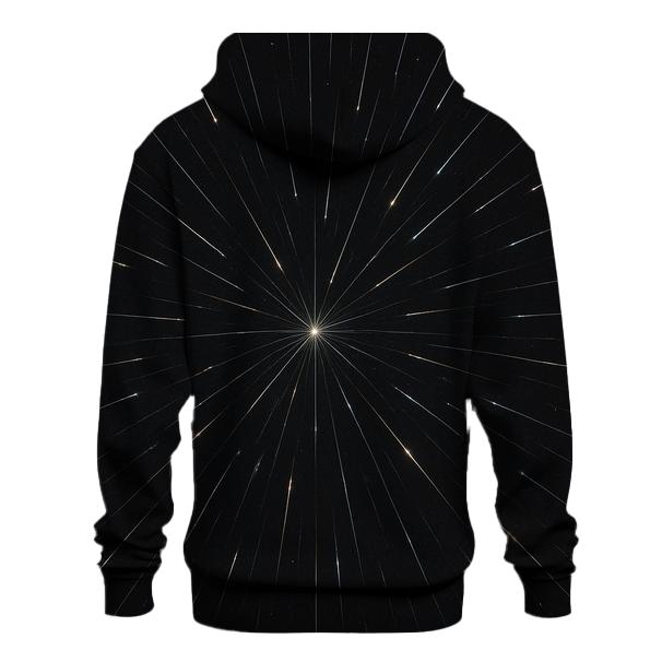 Meteor Trail Radiant Grid printed hoodies