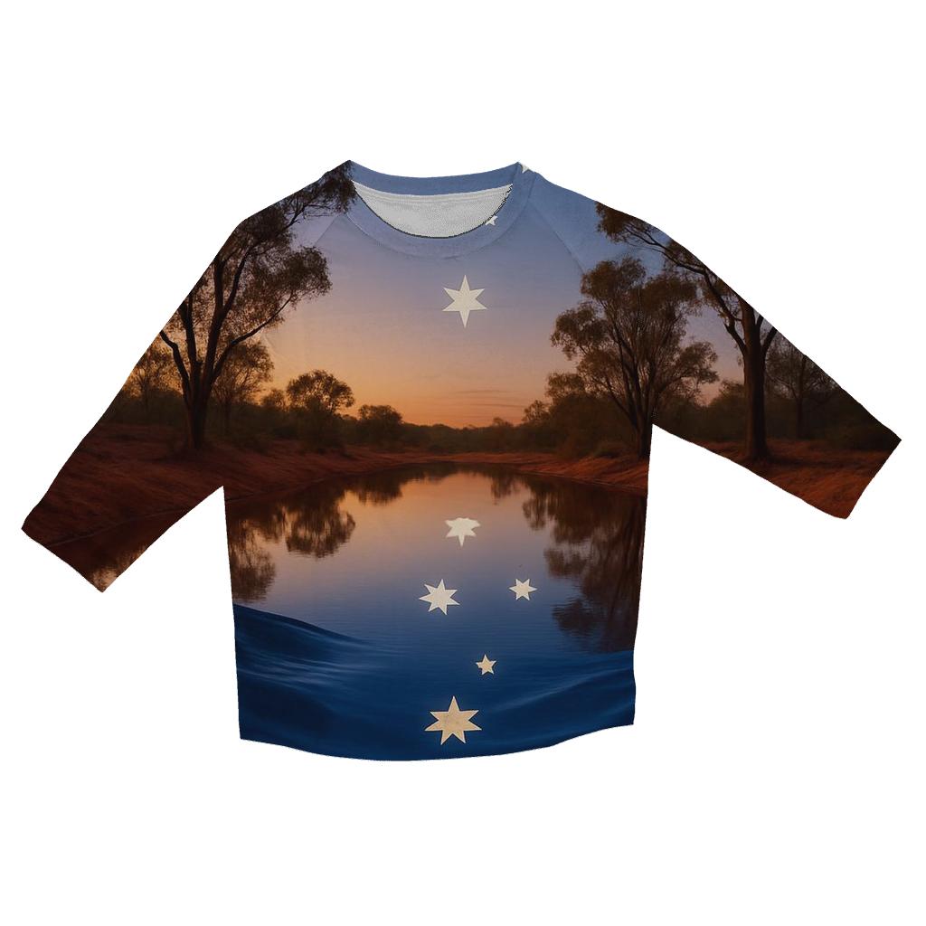 Australia casual three quarter sleeve shirts