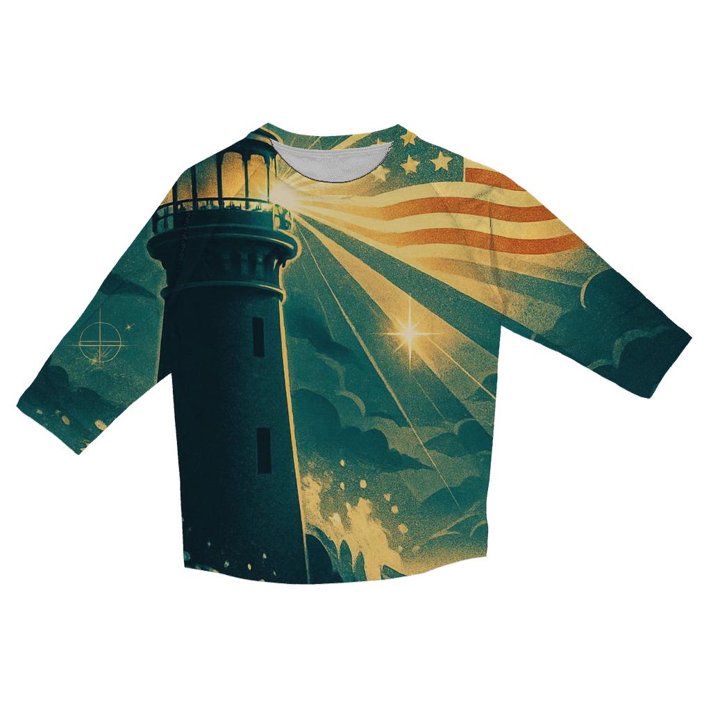 Guiding Beacon Standard casual three quarter sleeve shirts