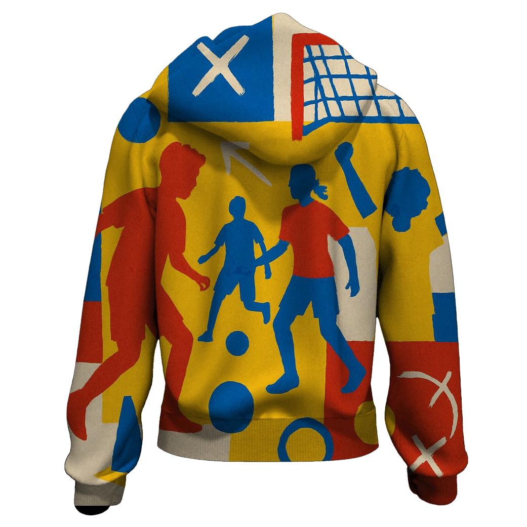 Youth Soccer Clinic Collage zip-up hoodies