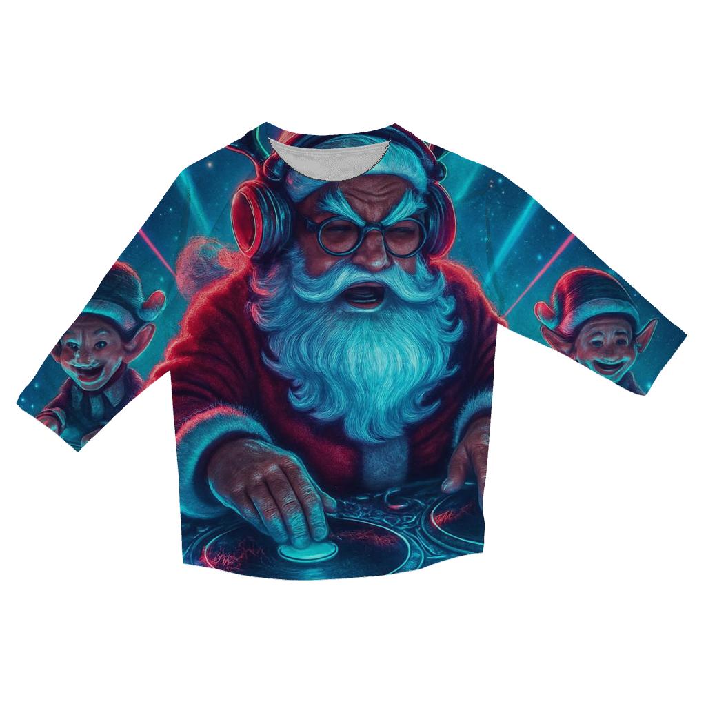 Santa Cosmic DJ fashion 3/4 sleeve shirts