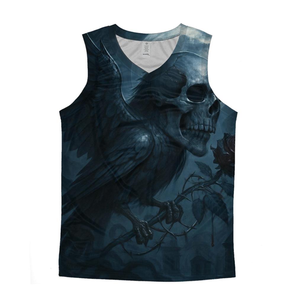 Raven Of Bone And Night cotton sleeveless tops