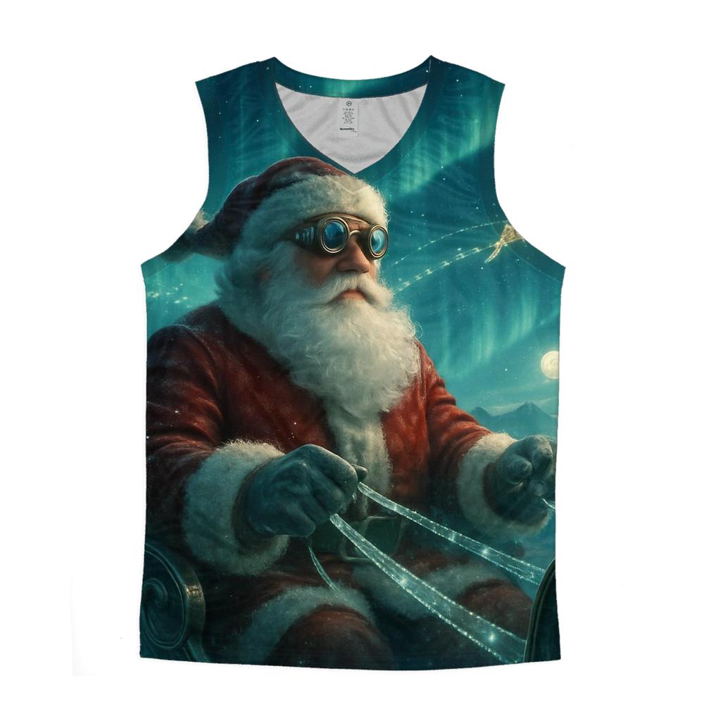 Aurora Sleigh Pilot Santa custom tank tops