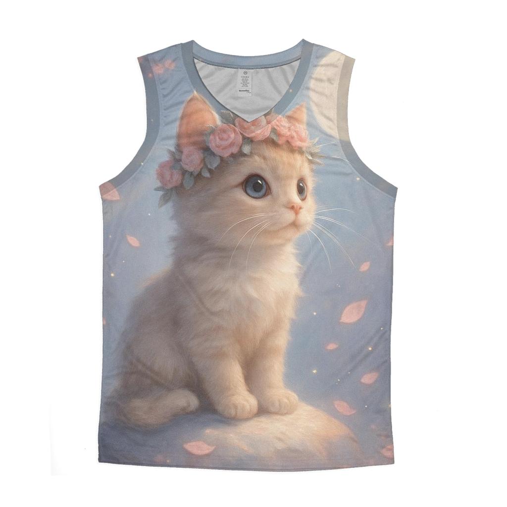 Moonbeam Flower Crown graphic print tank tops