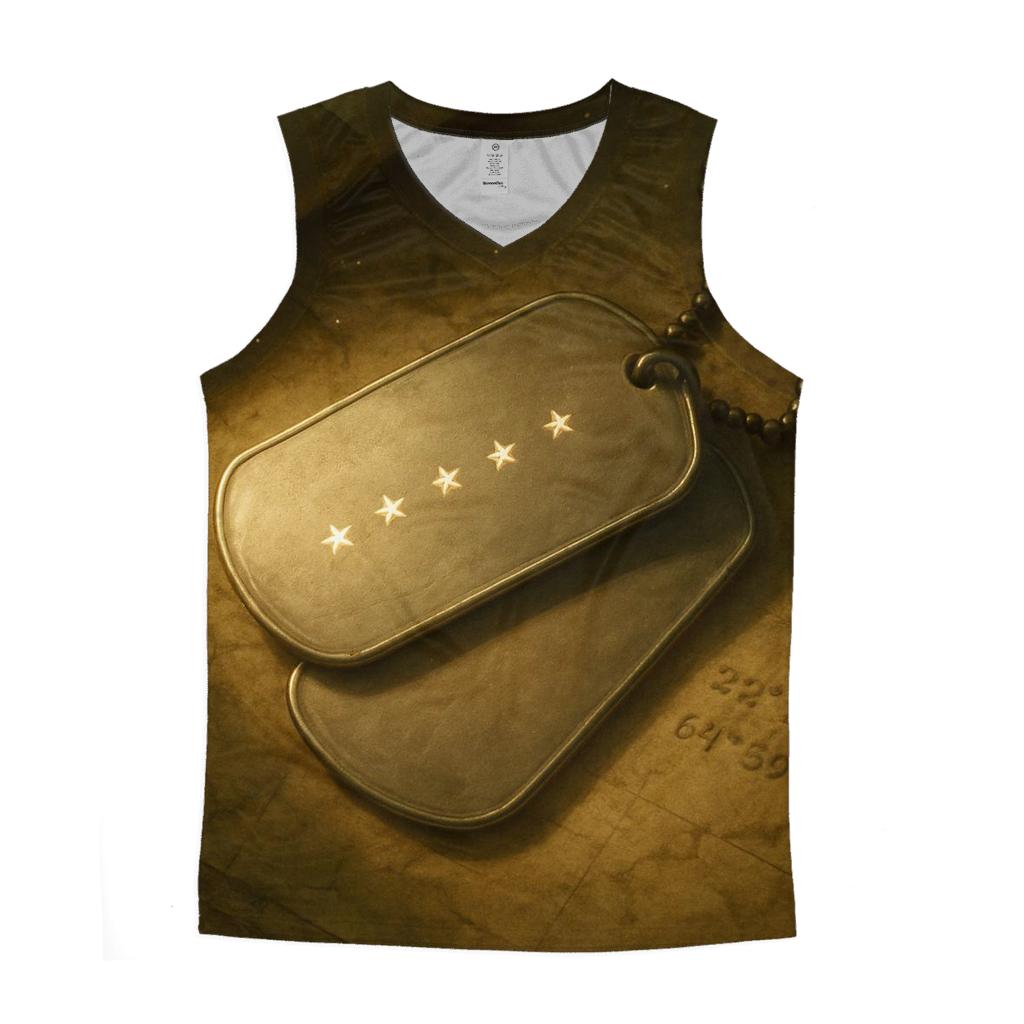 Dog Tag Memory Light sports performance tank tops