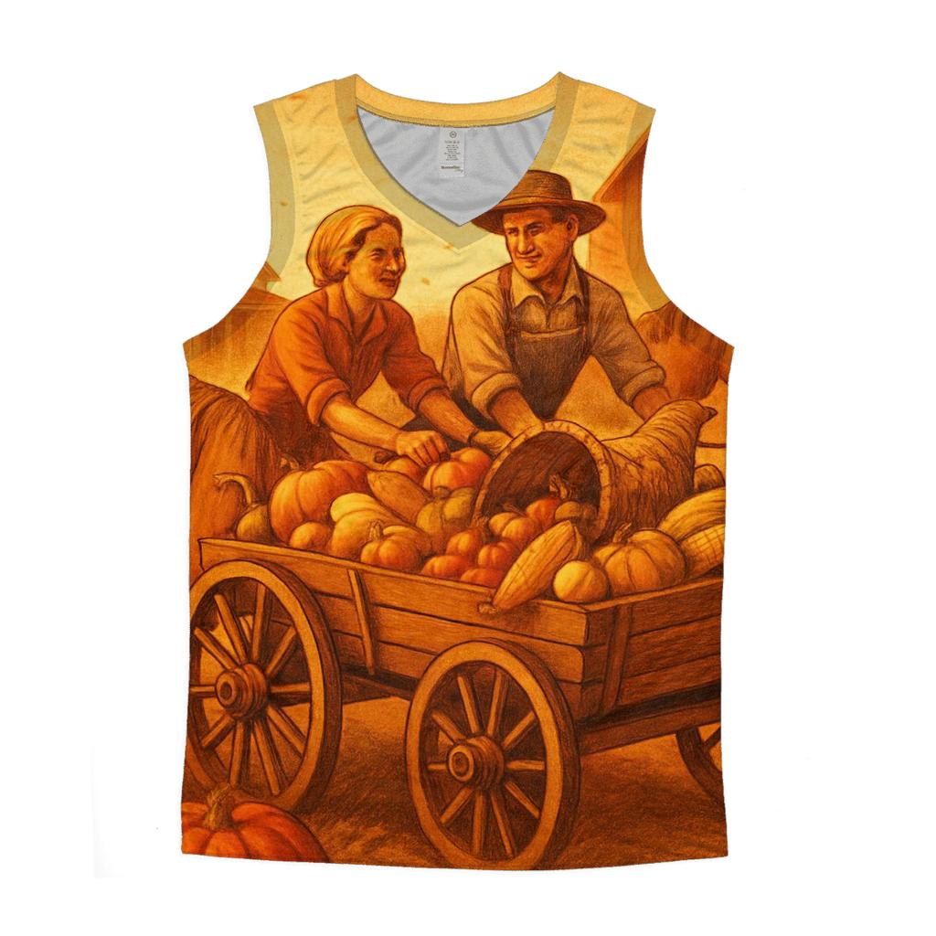 Golden Wagon Of Plenty cotton sleeveless tops