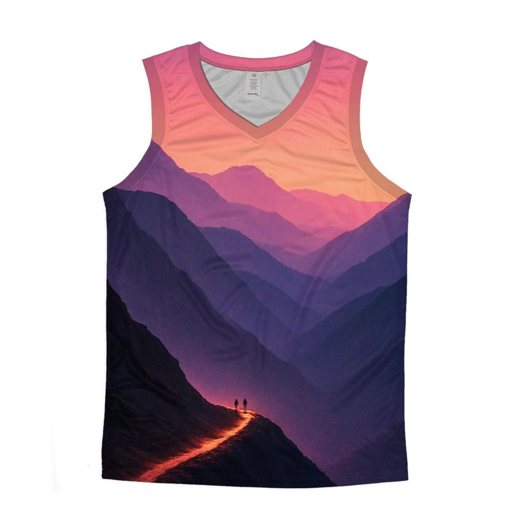 Violet Ridge Passage graphic print tank tops