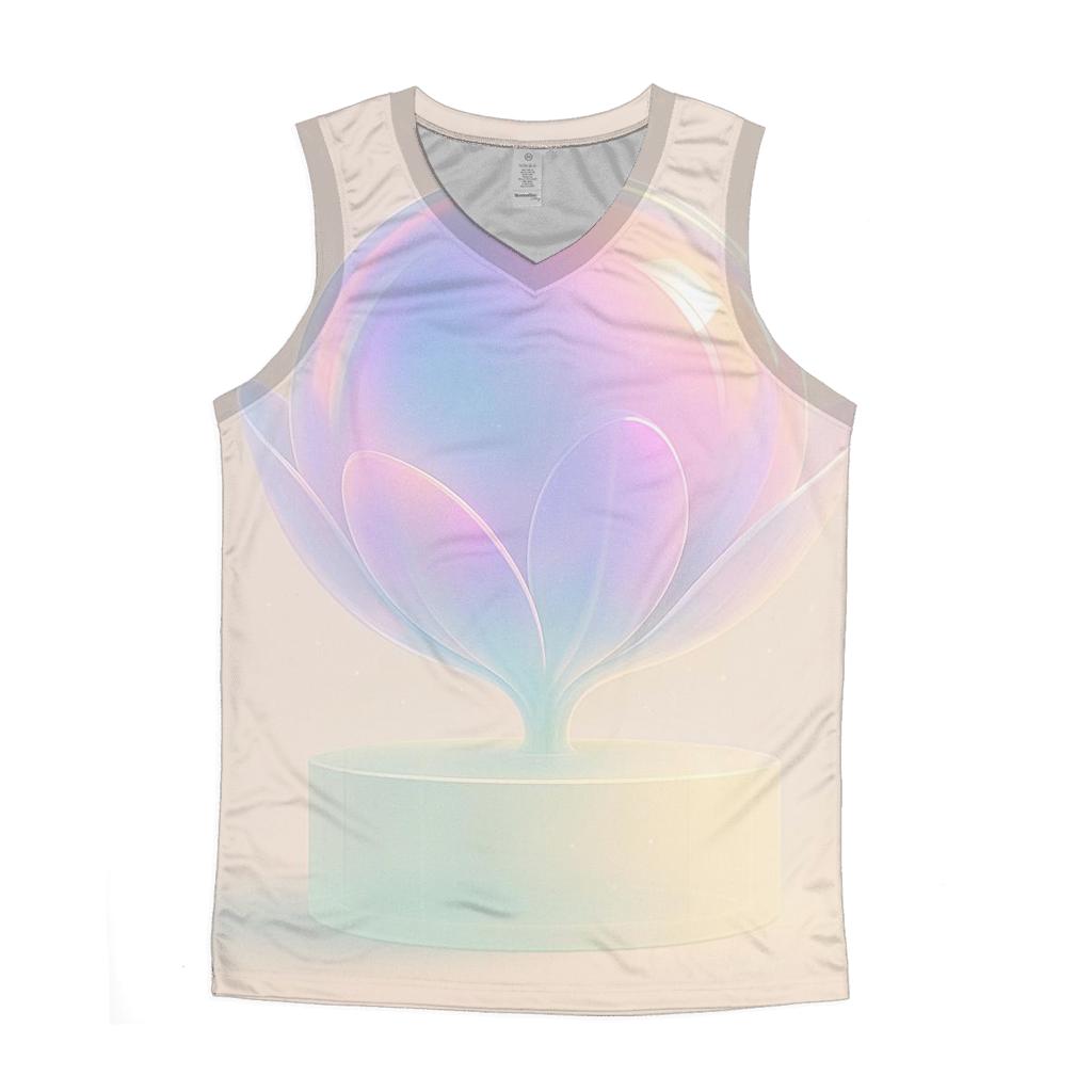 Iridescent Orb Bloom sports performance tank tops