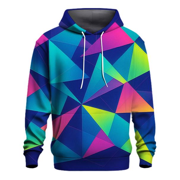 Retro Prism Triangles graphic hoodies