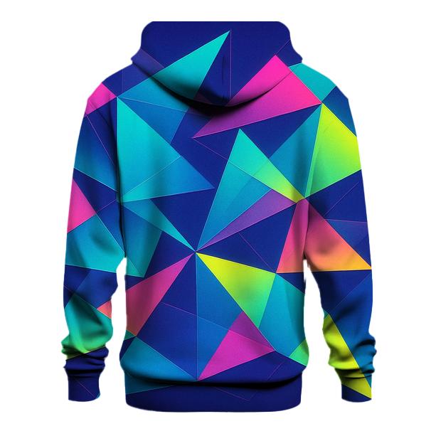Retro Prism Triangles graphic hoodies
