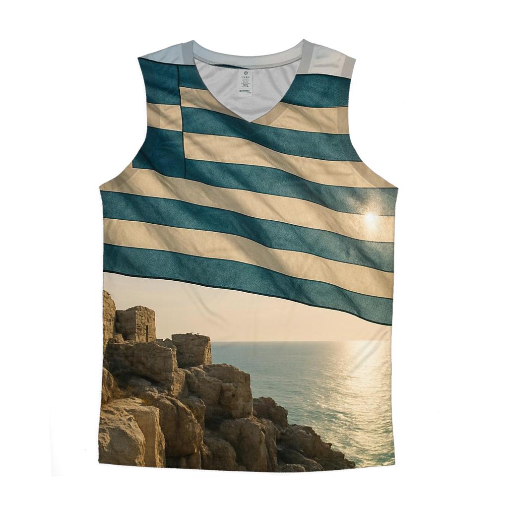 Greece casual summer tank tops