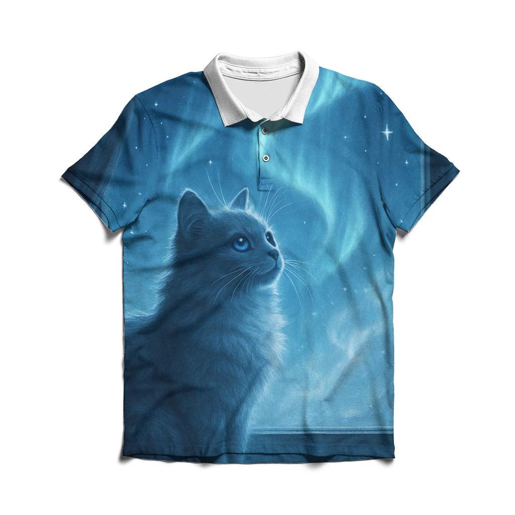 Aurora Window Watcher embroidered polo tops