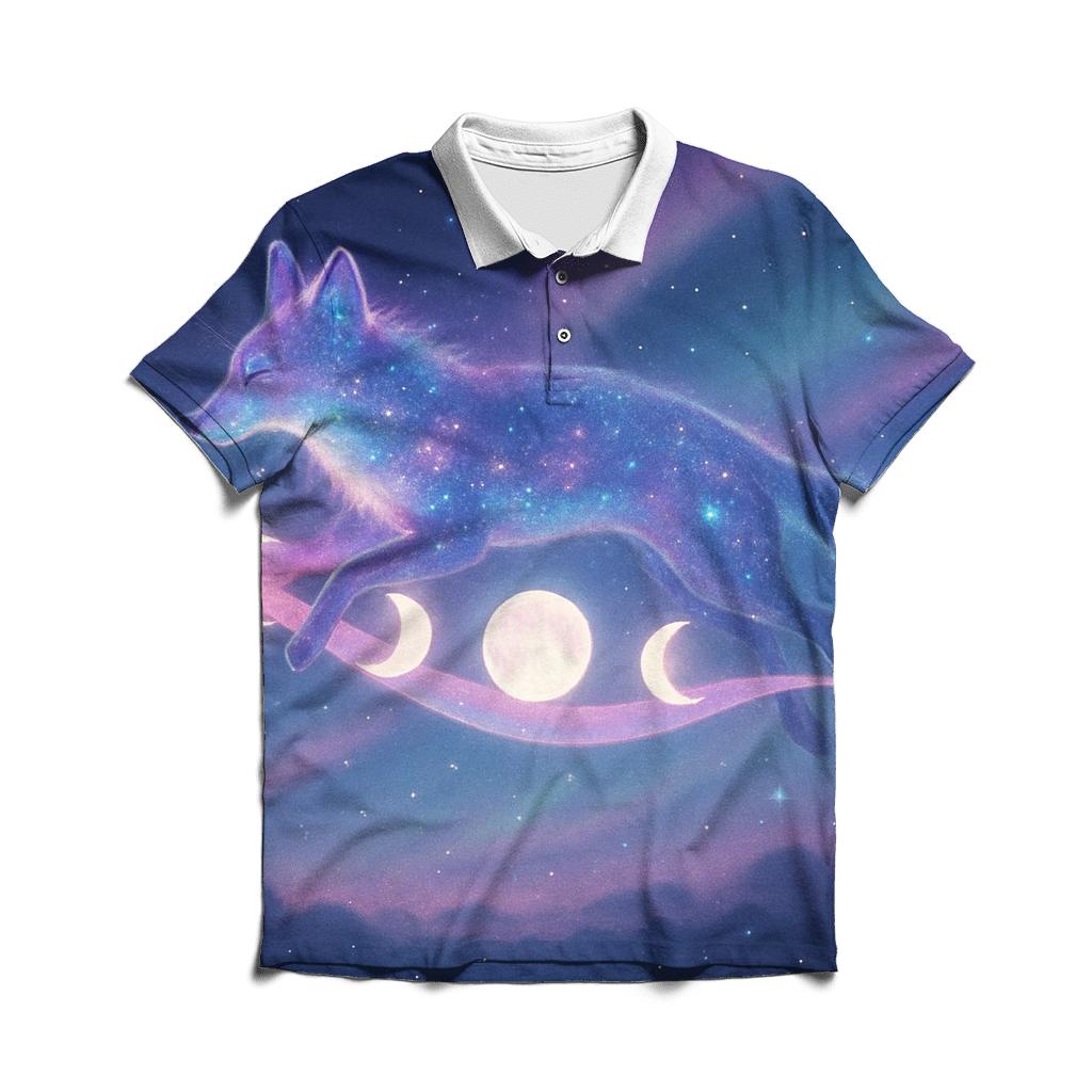 Moonphase Messenger embroidered polo tops