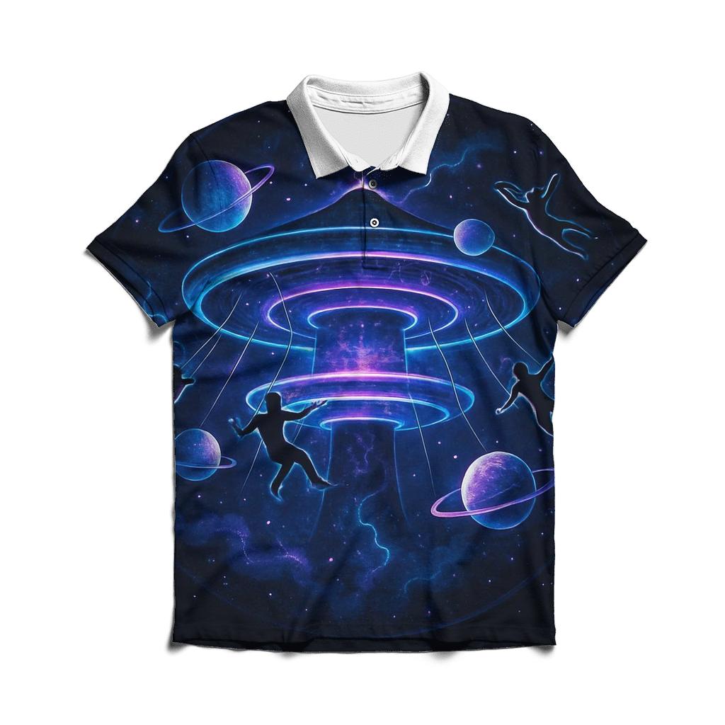 Quantum Carousel casual sports polo shirts