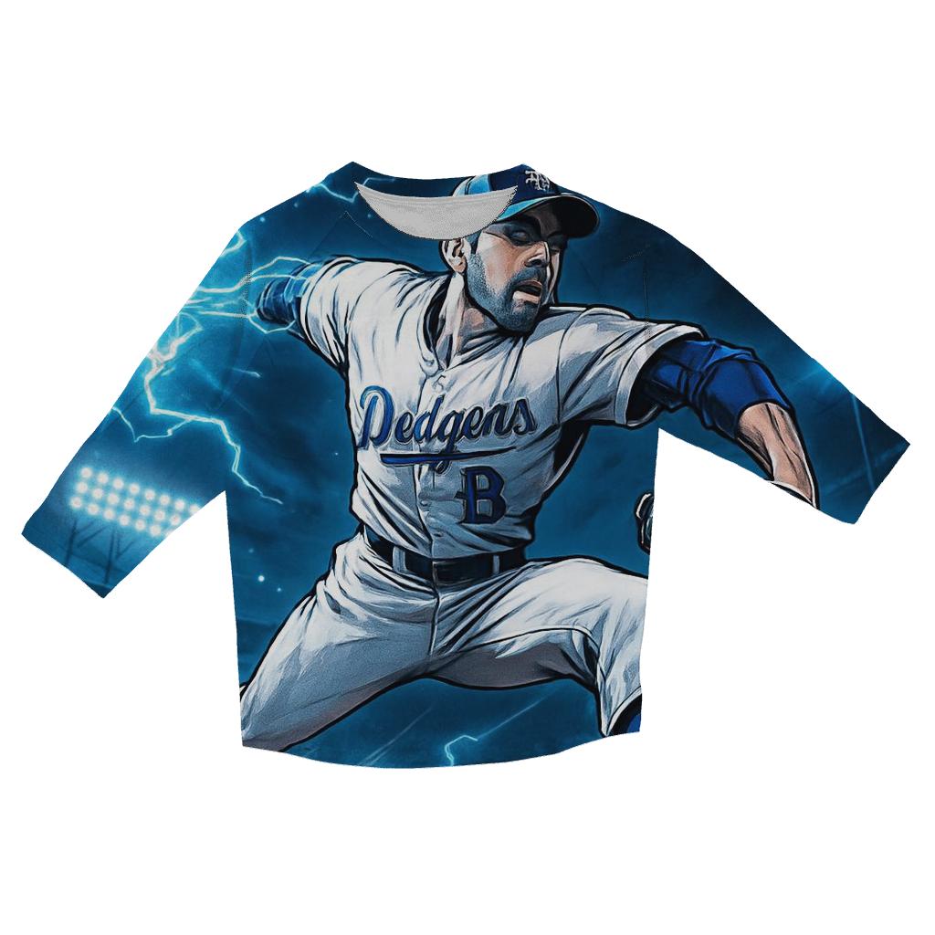 Pitcher Lightning Strike custom 3/4 sleeve shirts